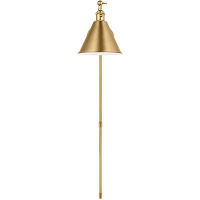 Generation Lighting Designers - Salem Single Arm 1-Light Sconce - Satin Brass - 4198101EN3-848