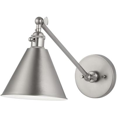 Generation Lighting Designers - Salem Single Arm 1-Light Sconce - Brushed Nickel - 4198101EN3-962