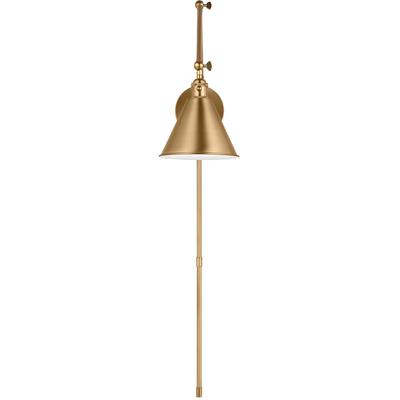 Generation Lighting Designers - Salem Double Arm 1-Light Sconce - Satin Brass - 4298101-848