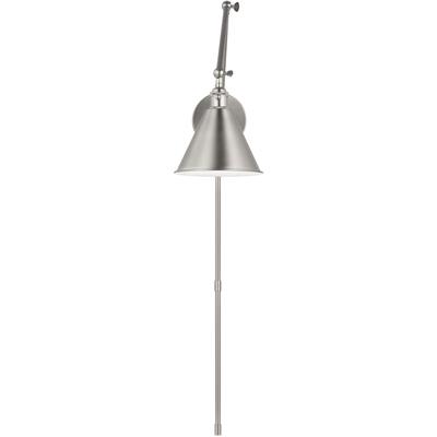 Generation Lighting Designers - Salem Double Arm 1-Light Sconce - Brushed Nickel - 4298101-962