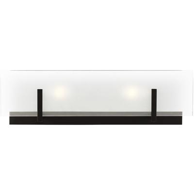 Generation Lighting Designers - Syll 2-Light Wall/Bath Fixture - Midnight Black - 4430802EN-112