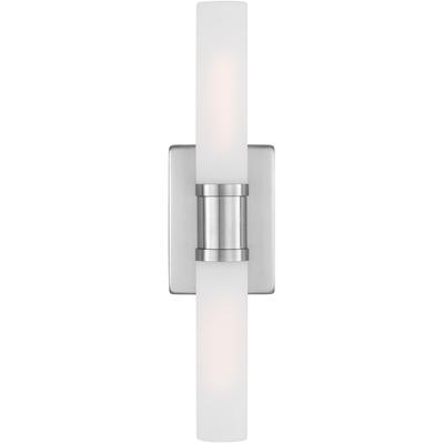 Generation Lighting Designers - Keaton Medium 2-Light Wall/Bath Fixture - Brushed Nickel - 4565002-962