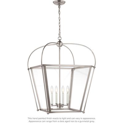 Generation Lighting Designers - Charleston Medium 4-Light LED Foyer Pendant - Antique Brushed Nickel - 5291004EN-965