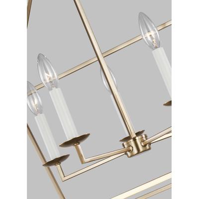 Generation Lighting Designers - Dianna 5-Light Wide Lantern Pendant - Satin Brass - 5692605-848