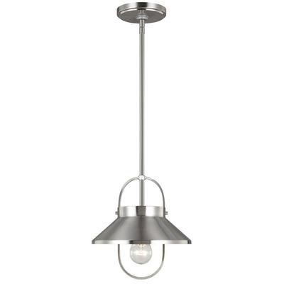 Generation Lighting - Dormer One-Light Pendant - Brushed Nickel - 6001101-962