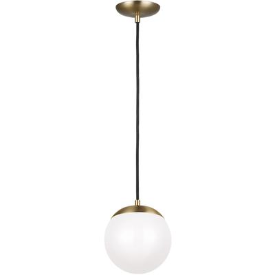 Generation Lighting Designers - Leo Hanging Globe Small LED Pendant - Satin Brass - 601893S-848