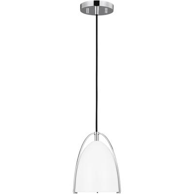 Generation Lighting Designers - Norman 1-Light Mini-Pendant - Chrome - 6151801-05