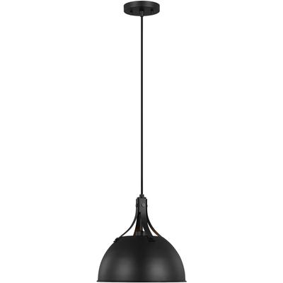 Generation Lighting Designers - Rockland 1-Light Pendant - Midnight Black - 6524201EN3-112