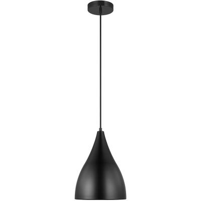 Generation Lighting Designers - Oden Small LED Pendant - Midnight Black - 6545301EN3-112