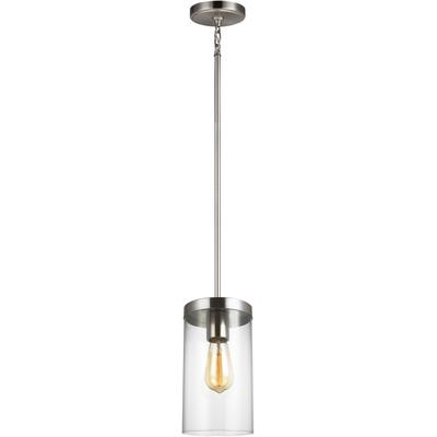 Generation Lighting Designers - Zire 1-Light Pendant - Brushed Nickel - 6590301-962