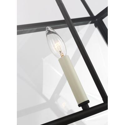 Generation Lighting Designers - Charleston 4-Light Linear Lantern - Midnight Black - 6691004-112