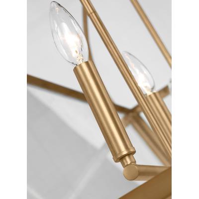 Generation Lighting Designers - Charleston 4-Light Linear Lantern - Satin Brass - 6691004-848