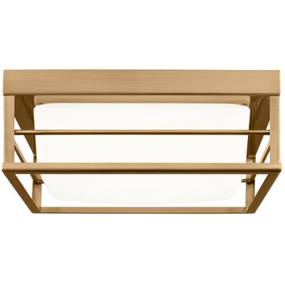 Generation Lighting Designers - Dearborn Small LED Ceiling Flush Mount - Satin Brass - 7529693S-848