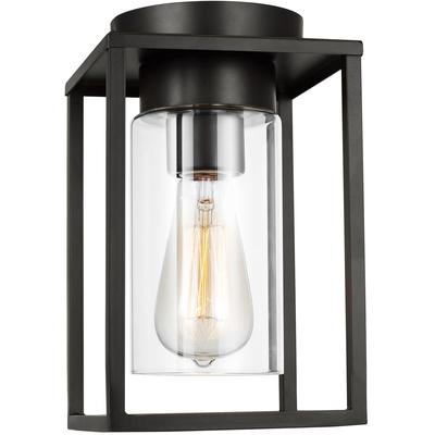 Generation Lighting Designers - Vado 1-Light Outdoor Ceiling Flush Mount - Antique Bronze - 7831101-71