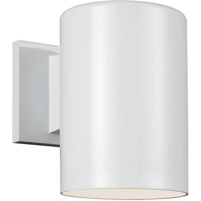 Generation Lighting Designers - Outdoor Cylinders Small LED Wall Lantern - White - 8313897S-15