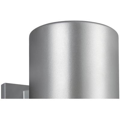 Generation Lighting Designers - Outdoor Cylinders Large 1-Light LED Outdoor Wall Lantern - Painted Brushed Nickel - 8313901EN3-753