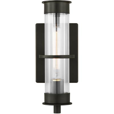 Generation Lighting Designers - Alcona Small 1-Light Outdoor Wall Lantern - Antique Bronze - 8526701-71