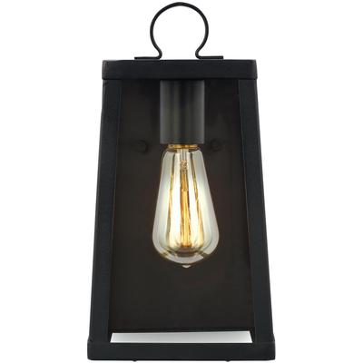 Generation Lighting Designers - Marinus Small 1-Light Outdoor Wall Lantern - Black - 8537101-12