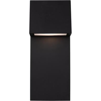Generation Lighting Designers - Rocha Medium LED Outdoor Wall Lantern - Black - 8663393S-12