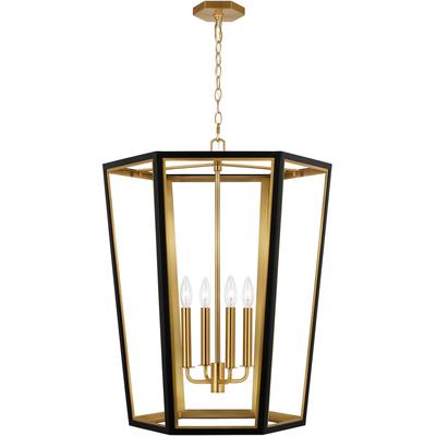 Generation Lighting Designers - Curt Medium Lantern - Midnight Black - AC1094MBKBBS