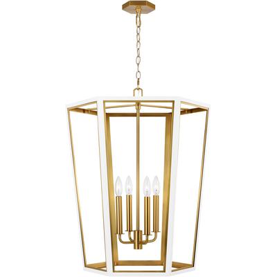 Generation Lighting Designers - Curt Medium Lantern - Matte White - AC1094MWTBBS