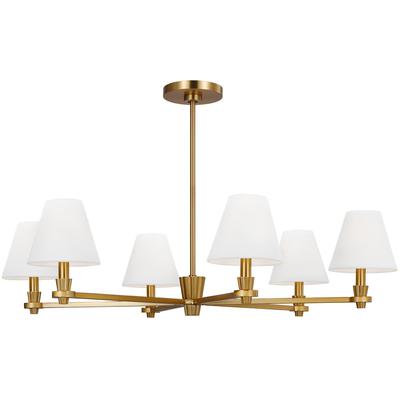 Generation Lighting Designers - Paisley Large Chandelier - Burnished Brass - AC1126BBS