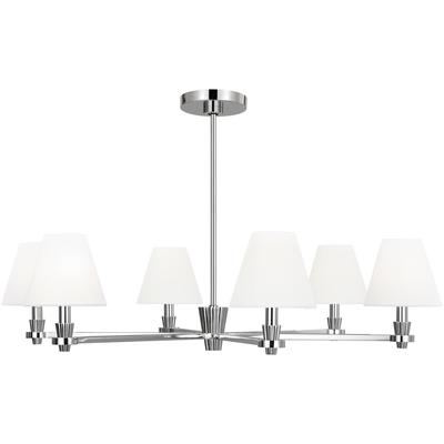 Generation Lighting Designers - Paisley Large Chandelier - Polished Nickel - AC1126PN