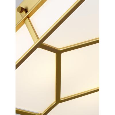 Generation Lighting Designers - Transom Flush Mount - Burnished Brass - AF1063BBS