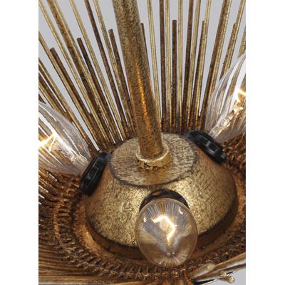 Generation Lighting Designers - Helios Large Semi-Flush Mount - Antique Gild - AF1083ADB