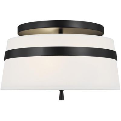 Generation Lighting Designers - Cordtlandt Small Semi-Flush Mount - Aged Iron - AF1143AI