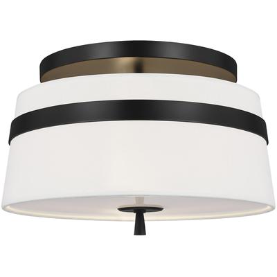 Generation Lighting Designers - Cordtlandt Small Semi-Flush Mount - Aged Iron - AF1143AI