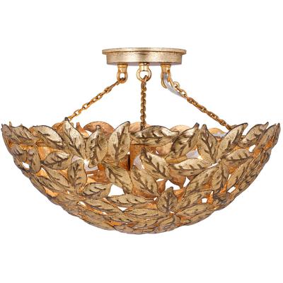 Generation Lighting Designers - Kelan Semi Flush Mount - Antique Gild - AF1173ADB