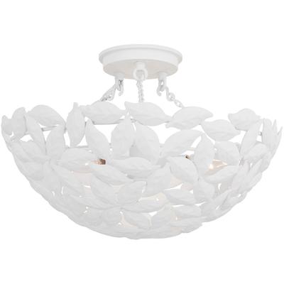 Generation Lighting Designers - Kelan Semi Flush Mount - Textured White - AF1173TXW