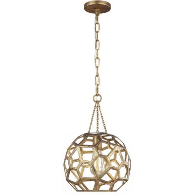 Generation Lighting Designers - Feccetta Small Pendant - Antique Gild - AP1051ADB