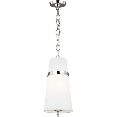 Generation Lighting Designers - Cordtlandt Small Pendant - Polished Nickel - AP1161PN