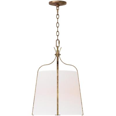 Generation Lighting Designers - Leander Small Hanging Shade Pendant - Antique Gild - AP1241ADB