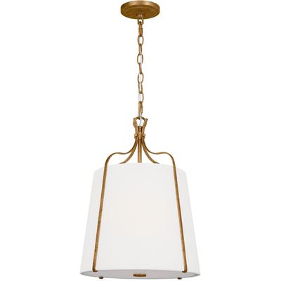 Generation Lighting Designers - Leander Small Hanging Shade Pendant - Antique Gild - AP1241ADB