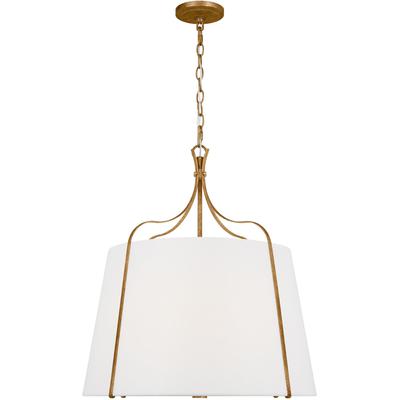 Generation Lighting Designers - Leander Large Hanging Shade Pendant - Antique Gild - AP1264ADB