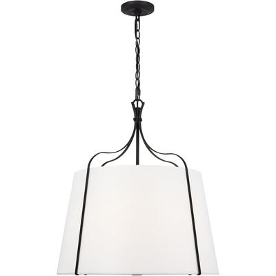 Generation Lighting Designers - Leander Large Hanging Shade Pendant - Smith Steel - AP1264SMS