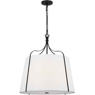 Generation Lighting Designers - Leander Large Hanging Shade Pendant - Smith Steel - AP1264SMS