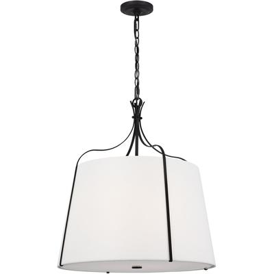 Generation Lighting Designers - Leander Large Hanging Shade Pendant - Smith Steel - AP1264SMS