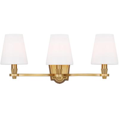 Generation Lighting Designers - Paisley 3-Light Vanity Fixture - Burnished Brass - AV1003BBS