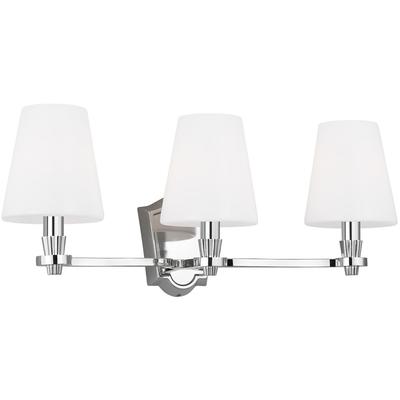 Generation Lighting Designers - Paisley 3-Light Vanity Fixture - Polished Nickel - AV1003PN