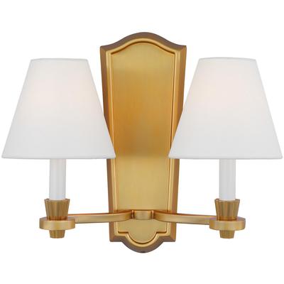 Generation Lighting Designers - Paisley Double Sconce - Burnished Brass - AW1112BBS