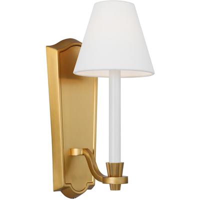 Generation Lighting Designers - Paisley Tall Sconce - Burnished Brass - AW1121BBS