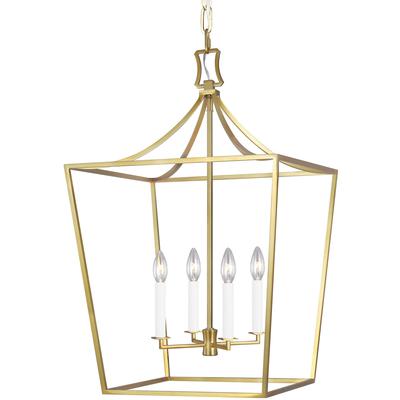 Generation Lighting Designers - Southold Medium Lantern - Burnished Brass - CC1014BBS