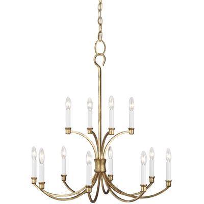 Generation Lighting Designers - Westerly Medium Chandelier - Antique Gild - CC10612ADB