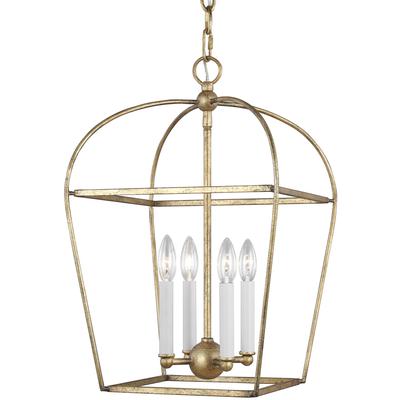 Generation Lighting Designers - Stonington Small Lantern - Antique Gild - CC1084ADB