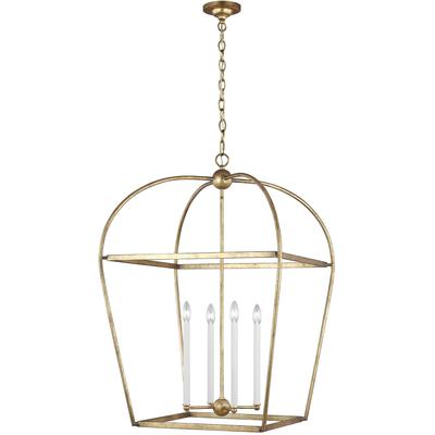 Generation Lighting Designers - Stonington Large Lantern - Antique Gild - CC1104ADB