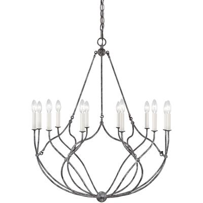 Generation Lighting Designers - Richmond Medium Chandelier - Weathered Galvanized - CC11212WGV